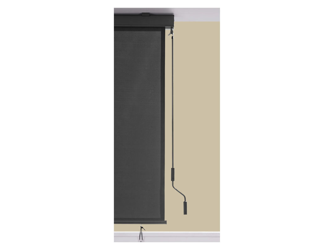 LIVARNO Senkrechtmarkise mit Handkurbel und Cassette in Anthrazit, B: 140 cm, H: 250 cm - Bild 4