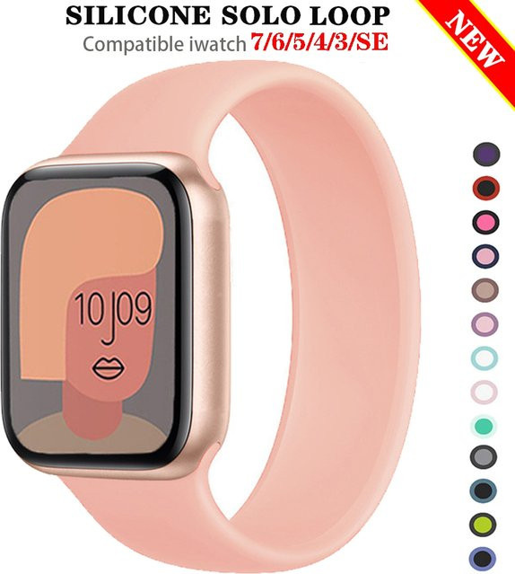 Armband für Apple Watch, Silikon, Solo Loop, Unisex - Bild 1
