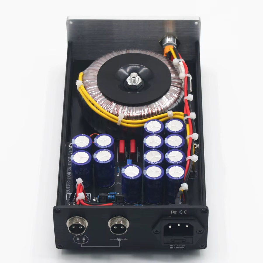 SENGTERBELLE HiFi 120W Pro Linear Geregeltes Netzteil DC12V 5A für Audiogeräte in Schwarz - Bild 2