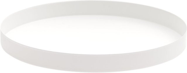 Rico Design Metalltablett aus Edelstahl in Weiß mit Cutout-Design Durchmesser: 20 cm - Bild 1