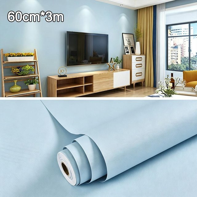 Selbstklebende Tapete CXmingzhu Wandverkleidungsfolie Wasserdicht Blue B: 60 cm, L: 3 m - Bild 1