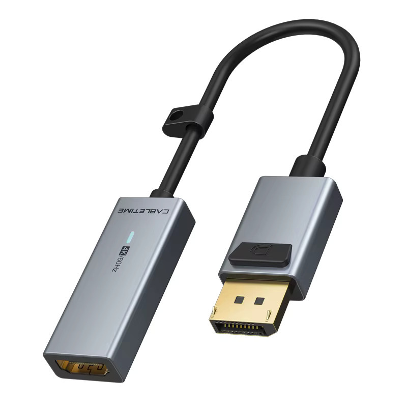 CABLETIME DisplayPort zu HDMI Adapter für 4K UHD bei 60Hz Video Konverter für Laptop und PC - Bild 5