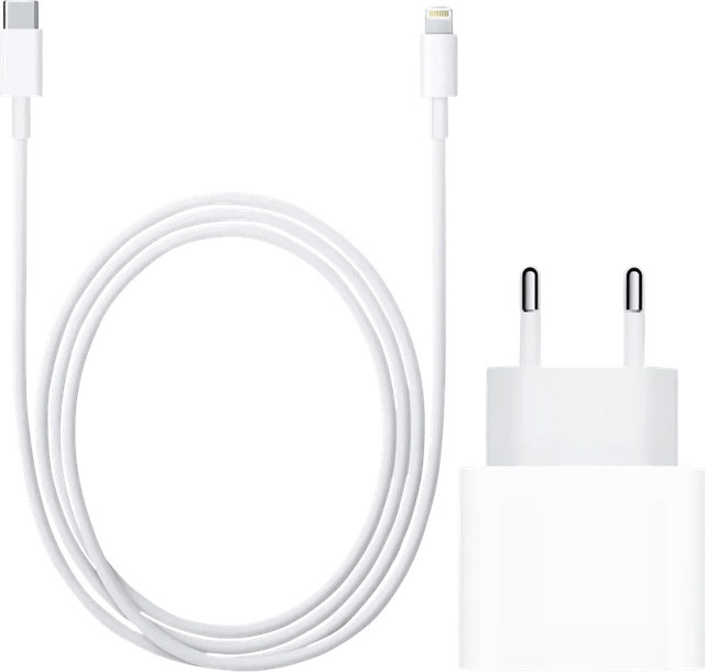 Apple USB-C-Ladegerät 20 W mit Lightning-Kabel 1 m in Weiß - Bild 1