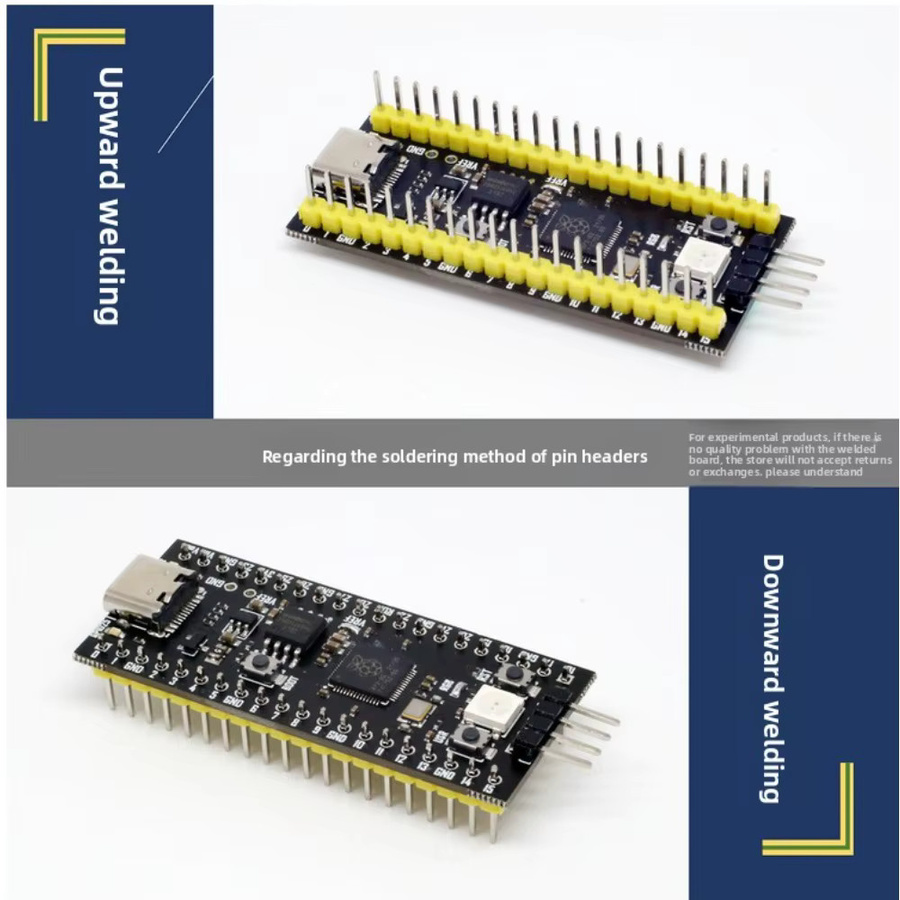YD-RP2040 Raspberry Pi Kernplatine in Schwarz, kompatibel mit RP2 Raspberry Pi Pico und Micropython - Bild 2