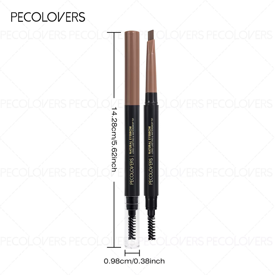 Pecolover Dual-Ended Augenbrauenstifte, Warm Brown - Bild 4