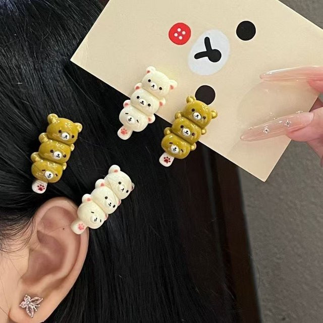 Potdemiel Rilakkuma Haarspangen, Damen - Bild 1