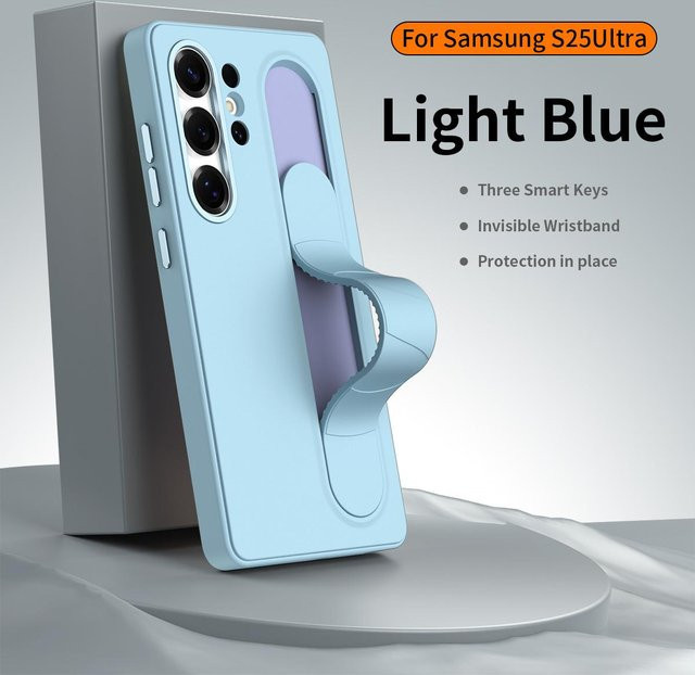 Samsung Silikon Schutzhülle mit elastischem Ständer für Galaxy S26 Ultra, S25 Ultra, S25 Plus, S24 und S23 in Transparent oder Multicolor - Bild 1