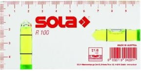 SOLA Kleinwasserwaage R100 in Gelb und Transparent mit 10 cm Länge - Bild 1
