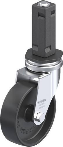 Blickle LRA-POA 75G-EV03 Lenkrolle mit Rad-Durchmesser 75 mm und einer Tragfähigkeit von 75 kg in Schwarz und verzinkter Stahl-Ausführung - Bild 1