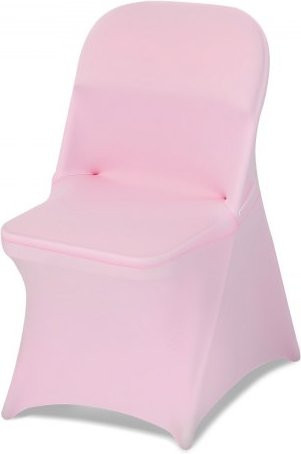 VEVOR Stuhlhussen 50er Set aus Polyester-Spandex in Pink, elastische Stretch-Stuhlbezüge für Esszimmer und Hochzeiten, B/T/H: 46 x 46 x 77 cm - Bild 1
