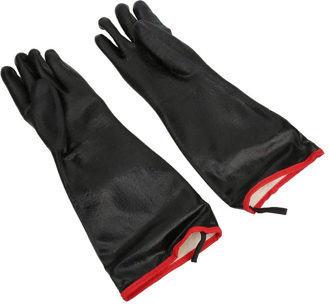 Hitzebeständige Sicherheitshandschuhe aus Neopren, flammhemmend und ölbeständig, 18 Zoll, Schwarz - Bild 1