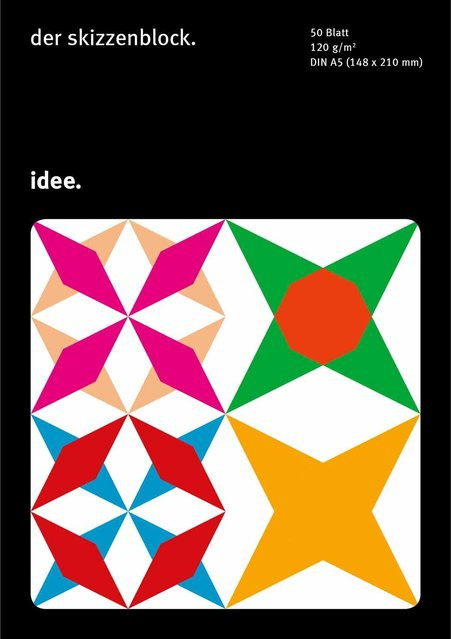 idee. Creativmarkt Skizzenblock DIN A5, 50 Blatt, 120g/m², weiß - Bild 1