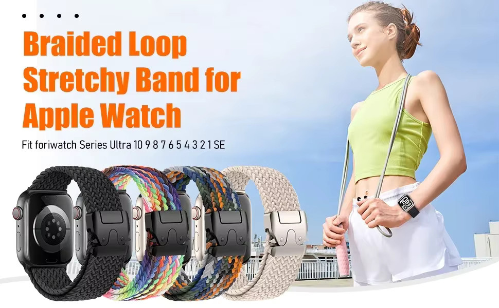 Uhrenarmband Textil/NATO, Geflochtenes Band, Unisex - Bild 5