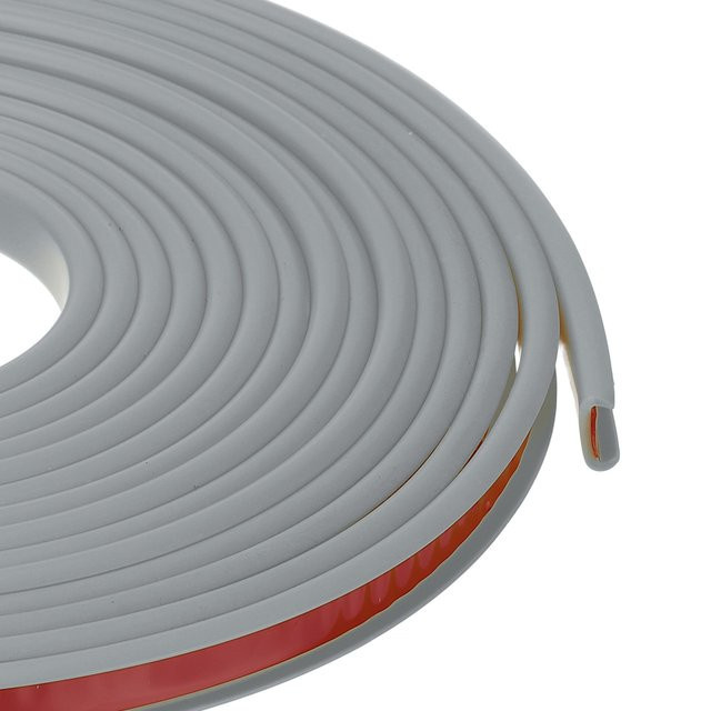 Uxcell U-förmiges Kantenband aus TPE-Gummi in Weiß, 6m selbstklebendes Furnierkantenband für Möbel, Schränke und Tische - Bild 1