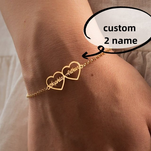CEYAWEI Armband, Edelstahl, Gold, Damen - Bild 1