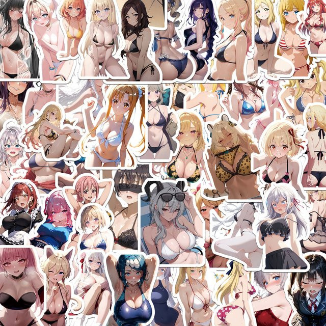 Bandai Anime-Autoaufkleber, 50 Stück - Bild 1
