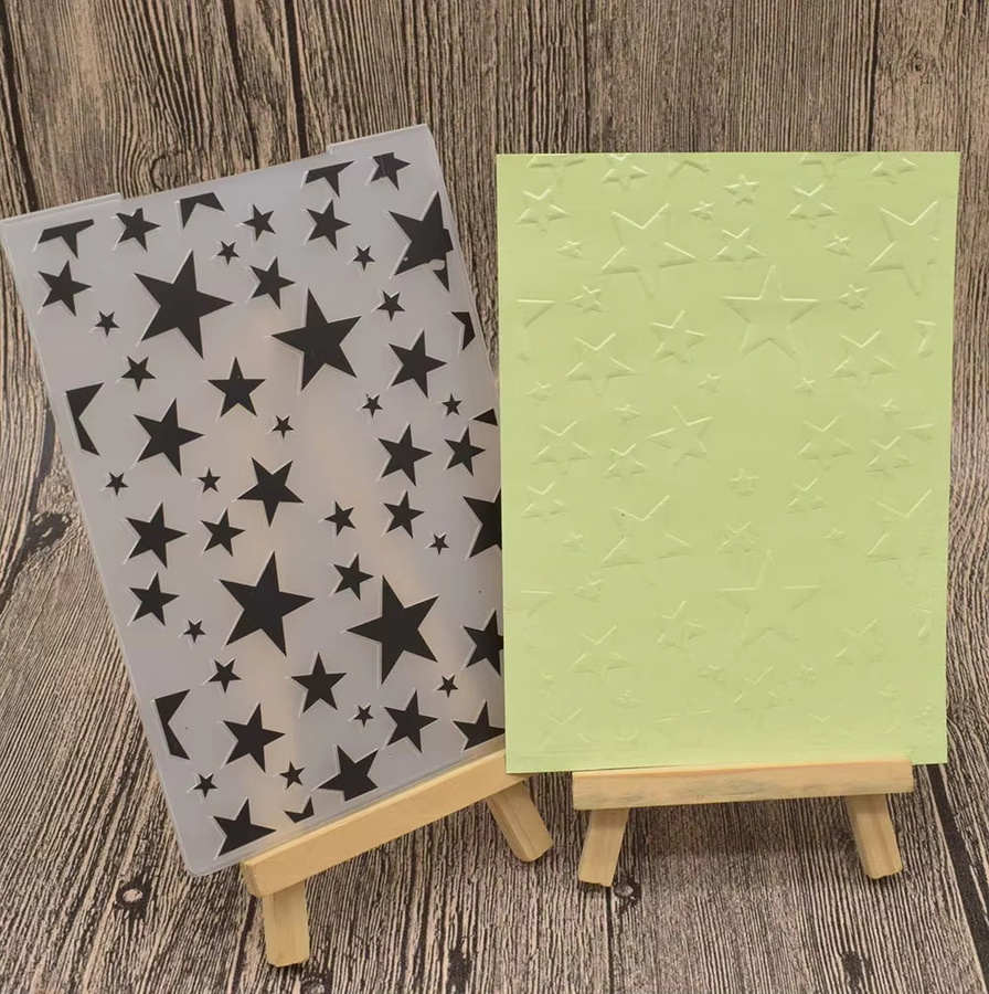 Stern Kunststoff Prägung Schablone für Scrapbooking und DIY Fotoalben - Bild 2