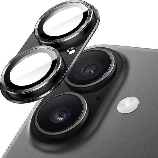 Kameraobjektivschutz in Silber für iPhone 16 Plus und weitere iPhone Modelle - Bild 1