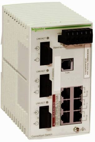Schneider Electric TCSESB093F2CU0 Netzwerk Switch Ethernet/LAN 100 Mbit Weiß - Bild 1