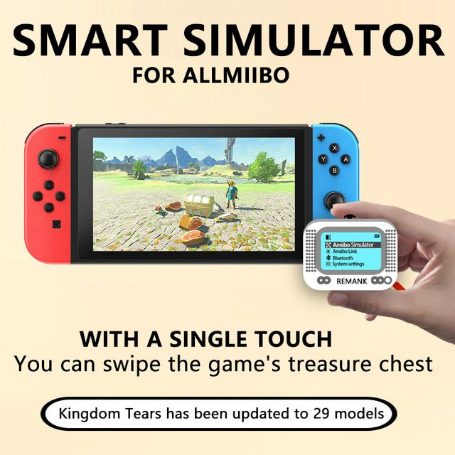REMANK Pixl Amiibo Emulator NFC Simulator für Nintendo Switch, Wii und 3DS in Weiß - Bild 1