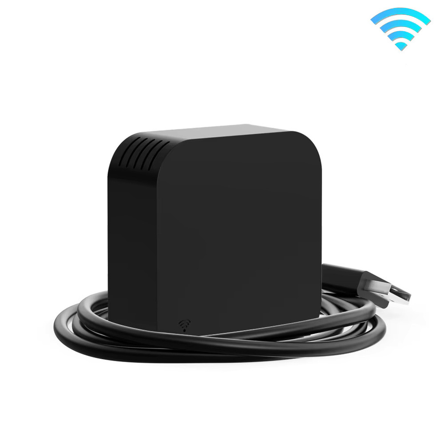 Tuya Smart WiFi Thermometer Hygrometer mit IR-Fernbedienung für AC und TV in Schwarz - Bild 3
