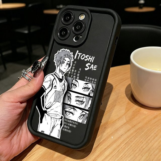 Anime Blue Locks Handyhülle für Samsung Galaxy A-Serie in Blau und Schwarz - Bild 1