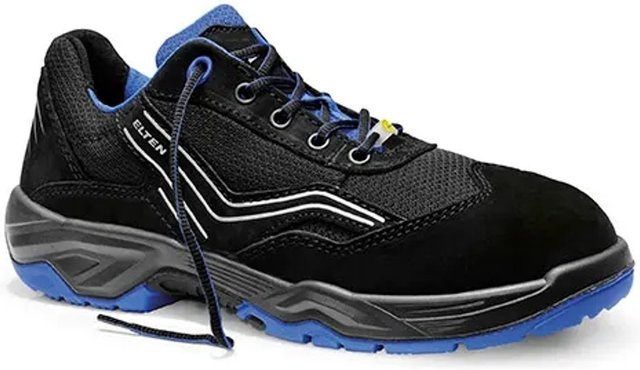 Elten Sicherheitshalbschuh Ambition Blue Low ESD S1 aus Leder in Blau/Schwarz, Größe 46 - Bild 1
