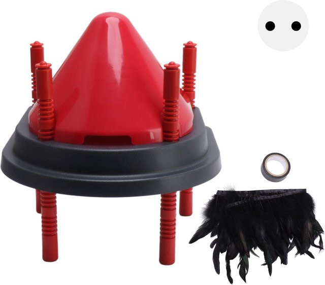 aimo Küken-Wärmeplatte mit verstellbarem Anti-Sitzstangen-Kegel-Set in Rot, 13W, EU-Stecker - Bild 1