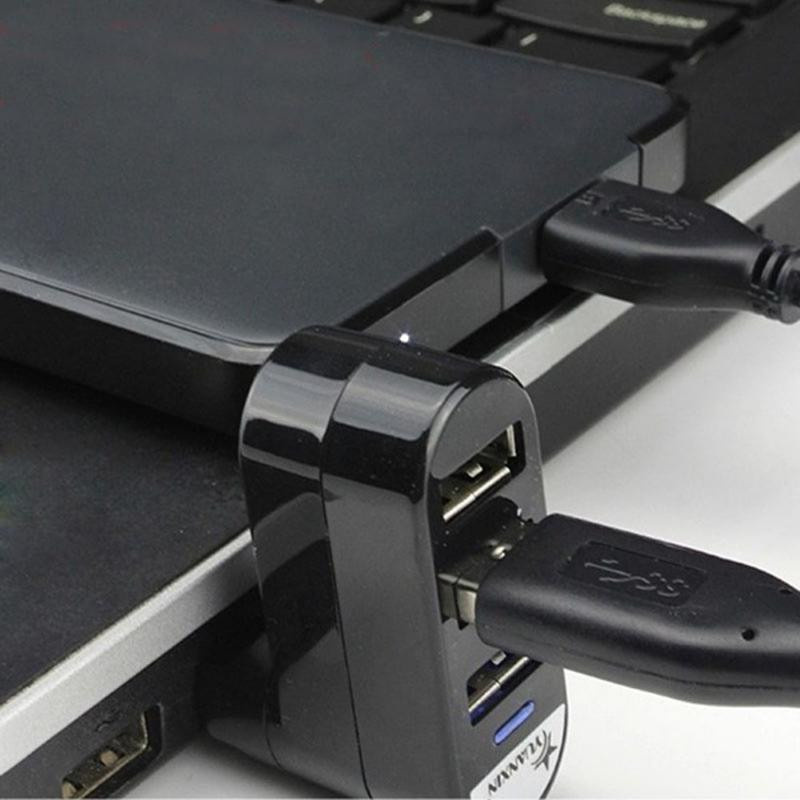 YC Direct USB Hub Mini Adapter mit 3 Ports in Weiß - Bild 3