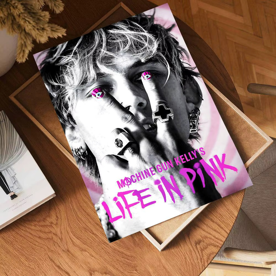 MGK M-Machine Gun K-Kelly Rappe Klassisches Vintage-Poster als wasserfester Papieraufkleber für Kaffeehaus, Bar und Heimdekoration - Bild 5
