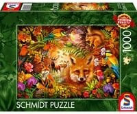 Schmidt Spiele Puzzle Blüten, Fell und Federn mit 1000 Teilen