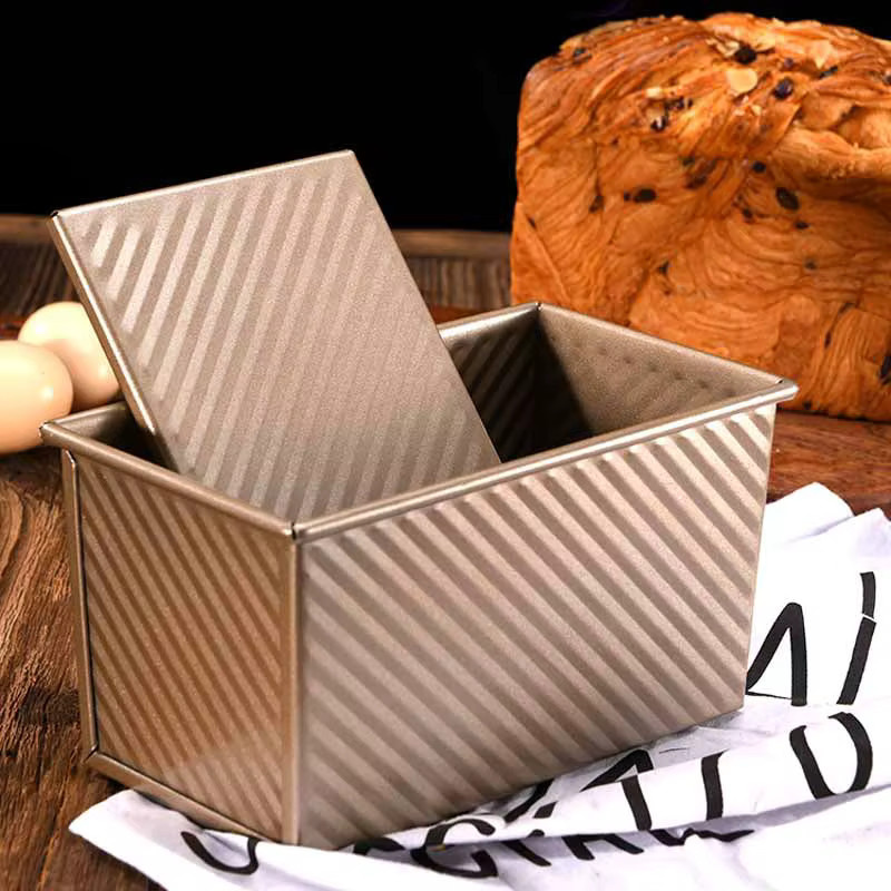 Antihaftbeschichtete Brotbackform aus Kohlenstoffstahl mit Deckel in rechteckiger Kastenform für den Backofen - Bild 5