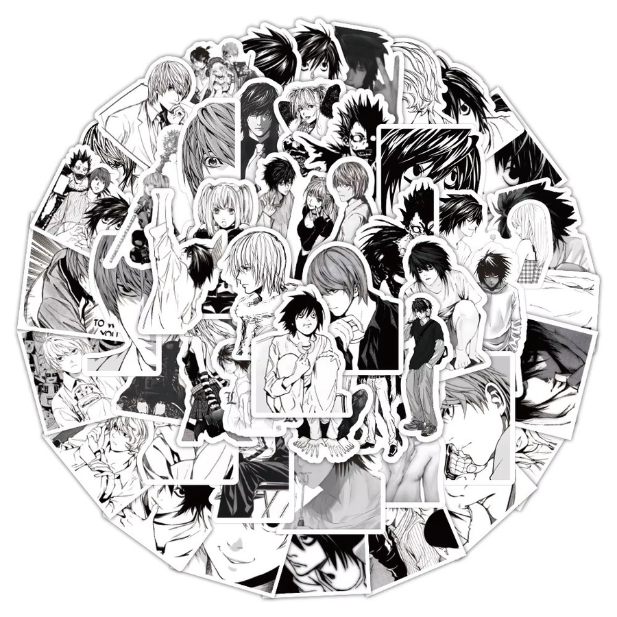 Bandai Death Note Aufkleber, Schwarz, Weiß - Bild 2