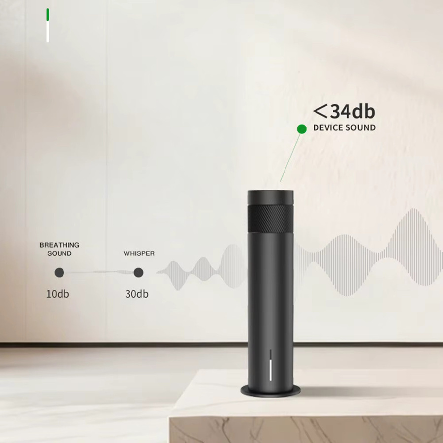 NAMASTE Intelligenter Elektrischer Duftspender Wasserloser Aroma-Diffusor für Große Räume bis 200m³ in Schwarz oder Silber - Bild 3