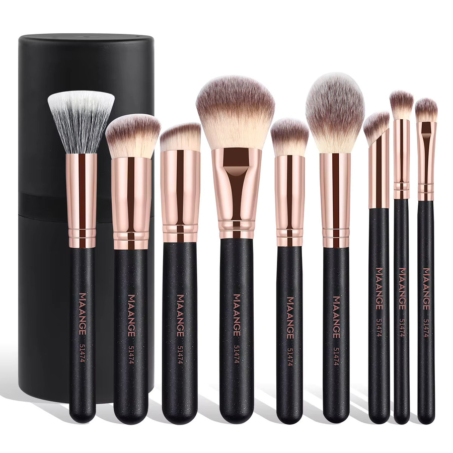 MAANGE Make-up-Pinsel-Set, 9-teilig, mit Aufbewahrungsbox - Bild 6