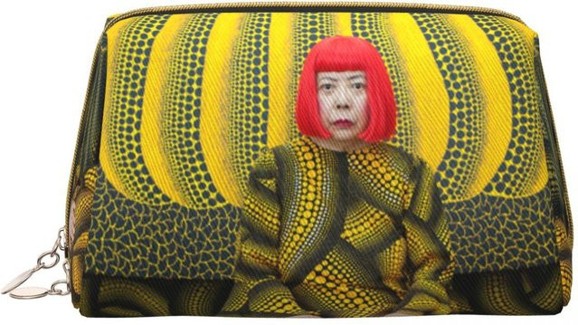 Fancy Style Studio Kosmetiktasche Yayoi Kusama Kürbisse, Gelb, Damen - Bild 1