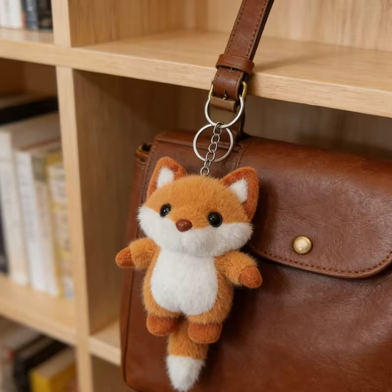 pangcangshu Fuchs-Spielzeug, Plüsch-Anhänger, Orange, Tiere - Bild 6