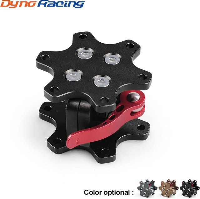 Q1r Schnellverschluss für Lenkräder aus Aluminiumlegierung, 70 mm, Schwarz, kompatibel mit Simagic, Thrustmaster und Logitech für Racing-Simulationsspiele - Bild 1