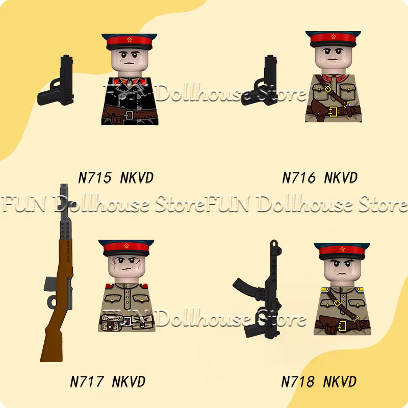 BRICKPANDA MOC Militär Sowjetischer Soldat, Bausteine, Einzelfigur - Bild 3