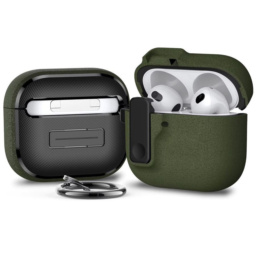 Luxus Schutzhülle für Apple AirPods Pro 2 und AirPods 4 in Blau mit Schlüsselanhänger, stoßfestes Kopfhörer-Zubehör - Bild 2