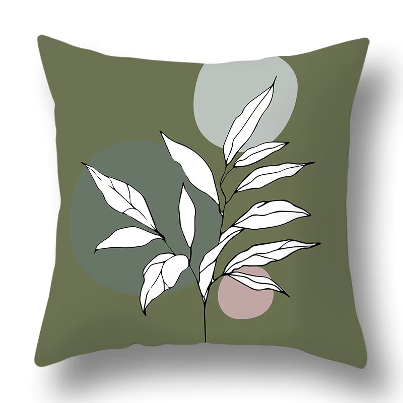 VIKAMA Kissen Set Nordic Minimalist Mix And Match in Grün, quadratisch, 40 x 40 x 16 cm - Bild 2