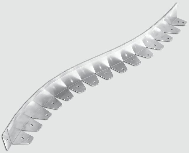 Scherf Rasenkante Kurve Alu-Light Grau B: 121 cm, H: 8 cm - Bild 1
