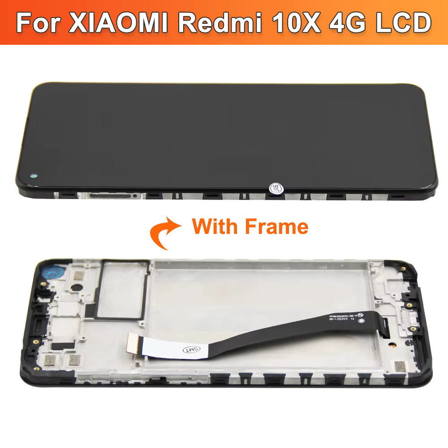 Xiaomi Redmi Note 9 LCD Display Touchscreen mit Rahmen, 6.53 Zoll, Schwarz - Bild 4