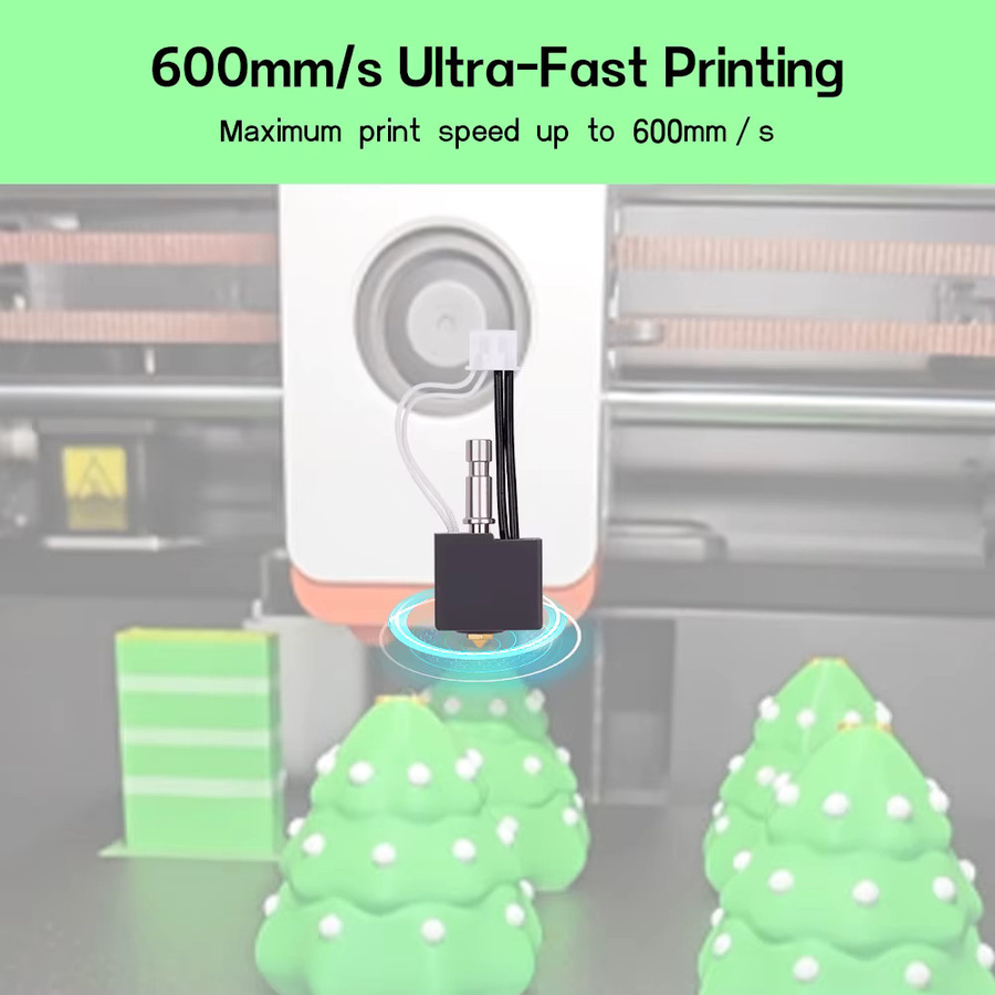 Anycubic Hotend für Kobra S1 Combo Druckkopf mit gehärteter Stahl-Düse in Schwarz - Bild 3