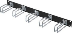 Rittal Rangierpaneel 1HE RAL 9005 Schwarz mit Bügel 43 x 105 mm DK 7257.005 - Bild 2