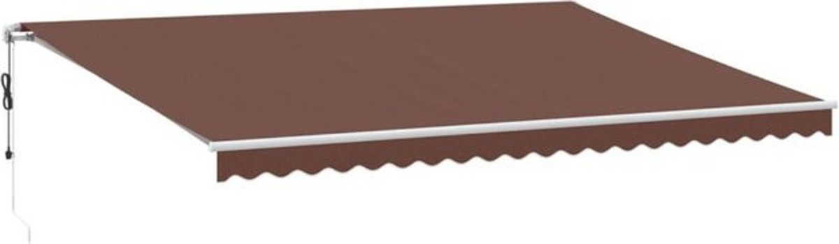 Automatische Markise von Vidaxl in Braun mit B: 500 cm und T: 350 cm - Bild 1