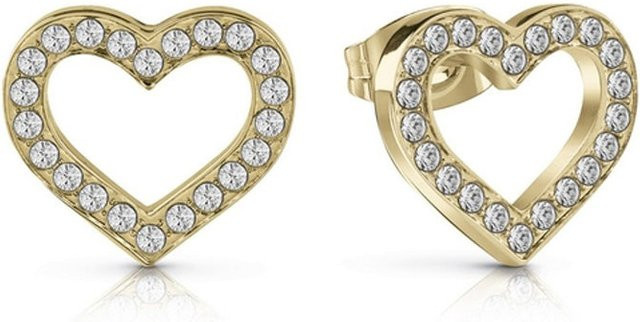 Guess Ohrstecker Edelstahl, Gold, Kristall, Zirkonia, Damen - Bild 1