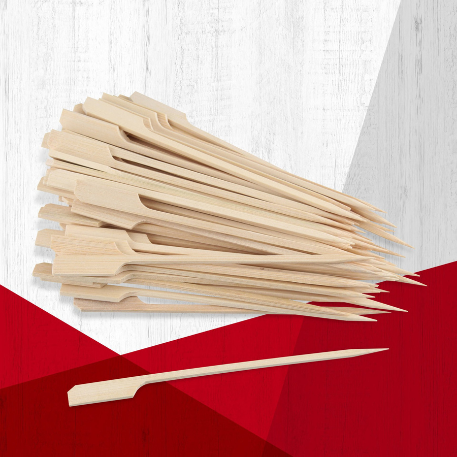 Fackelmann Fingerfood-Sticks aus beige Bambus, 70 Stück, Länge: 15 cm - Bild 2