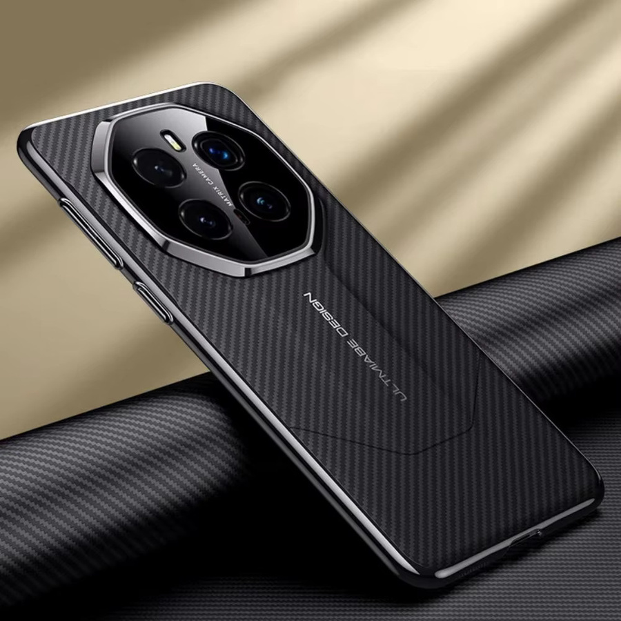 Stoßfeste Honor Handyhülle aus PU-Leder mit Carbon-Faser-Muster in Schwarz für Honor Magic 7, Magic 7 Pro, X9C, X60 und X60 Pro - Bild 4