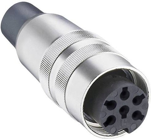 Lumberg KV 60-8 C Kupplung in Silber mit 6 Polen - Bild 1